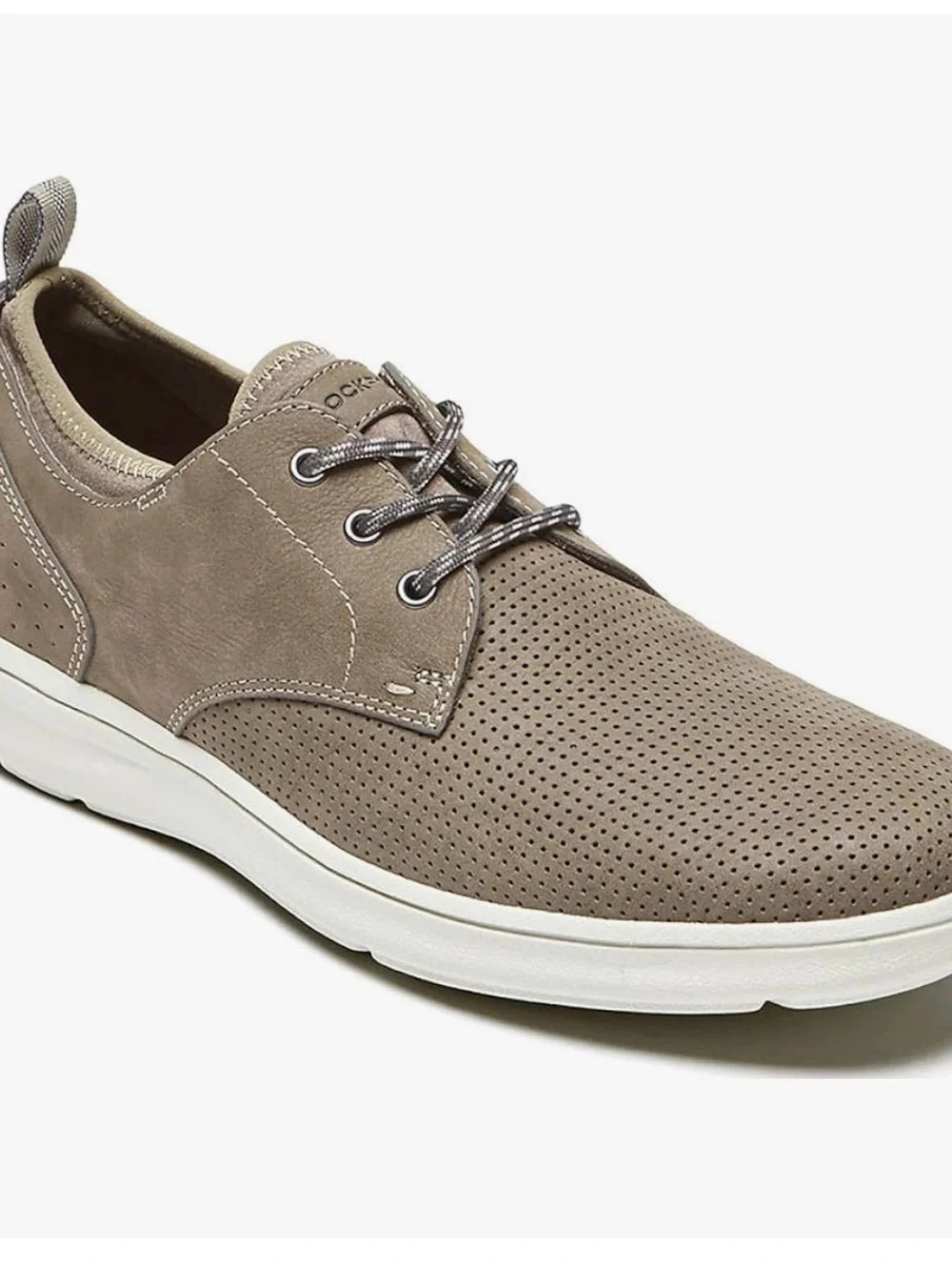 Rockport  Men’s Taupe Perforated Casual Sneakers Size 13